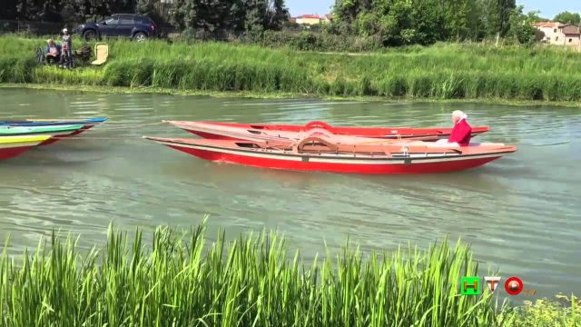 “Mascarete” al traino nel Canale Novissimo a Mira (Loc. Porto Menai) – VE – www.HTO.tv
