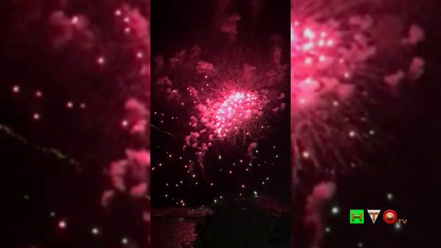 Lampedusa (AG), Spettacolo di fuochi pirotecnici sul Mar Mediterraneo – www.HTO.tv